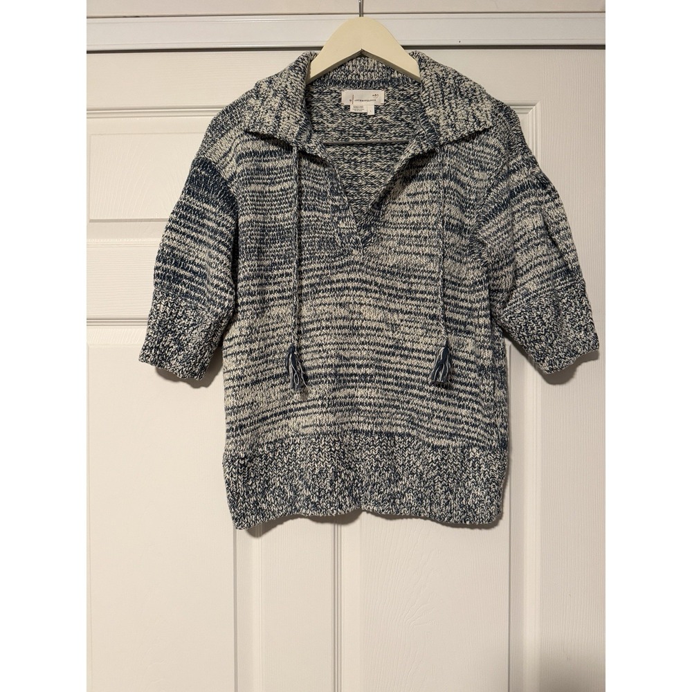 Anthropologie Chunky Knit Sweater Grandma Coastal Carlotta‎ Pullover Fisherman